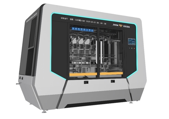 High Speed Rail PLC Control 16 Nozzles Mesin Pengisian Piston Otomatis