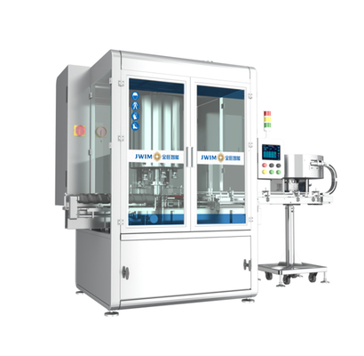 PLC dikendalikan Rotary Otomatis Sekrup Capping Mesin 6 Kepala 50ML-1000ML Max 7500 BPH