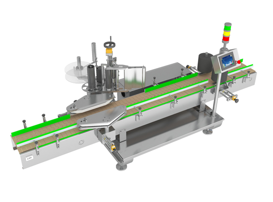 Square And Flat Bottles TN-200LDS Single Side Self Adhesive Labeling Machine 5-30L Drum Filling Line