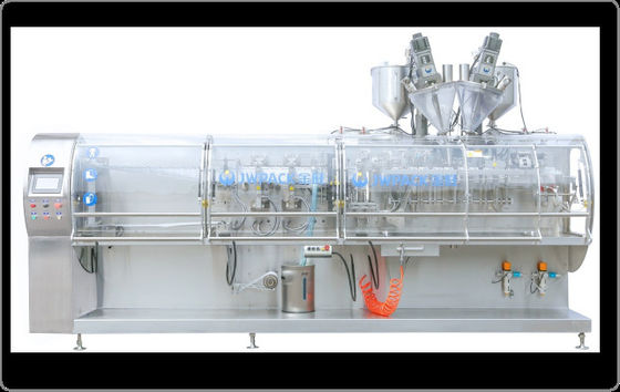 Mesin Pengemas Horisontal otomatis Bubuk SUS304 Stainless Steel