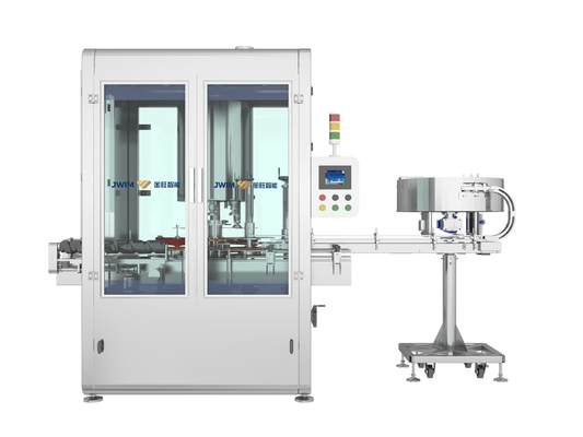 PLC Rotary Auto Screw Capping Machine 6 Kepala 50ML-1000ML 6500 BPH